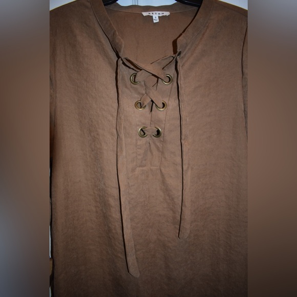 Ladies Fall Suede-Like Dress - Picture 4 of 7